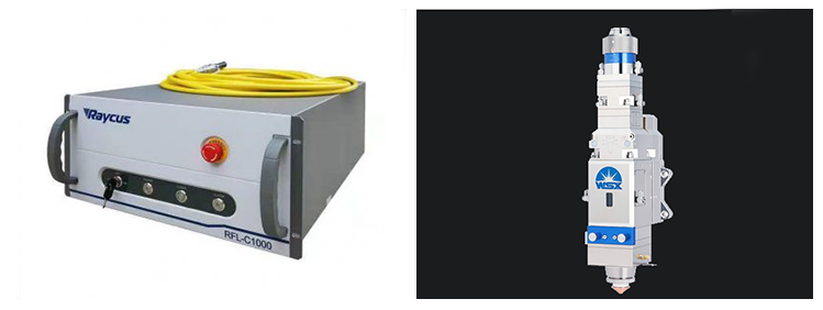 Máquina de corte de metal a laser de fibra 3015 1000 w 2000 w Max Raycus Laser Power