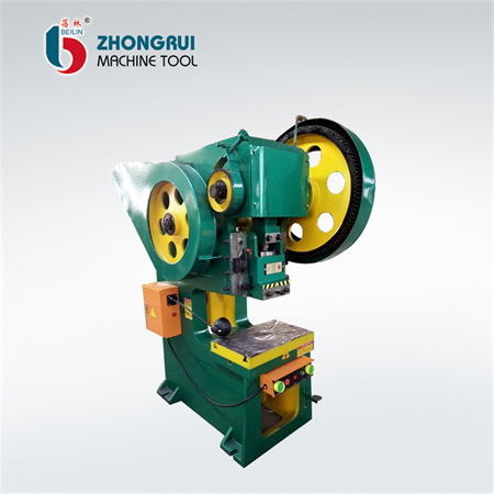 J23-10 máquina de perfuração excêntrica inclinável traseira aberta/máquina de prensa de punção mecânica de metal de eixo