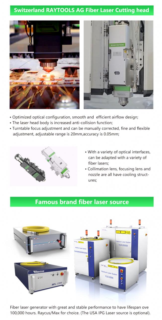 Máquina de corte a laser de fibra de carbono ferro alumínio metal aço inoxidável
