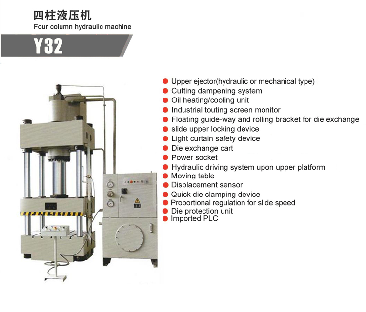 Prensa Hidráulica CNC 100 Toneladas Máquina de Prensas Hidráulicas de Desenho Profundo para Aço Inoxidável