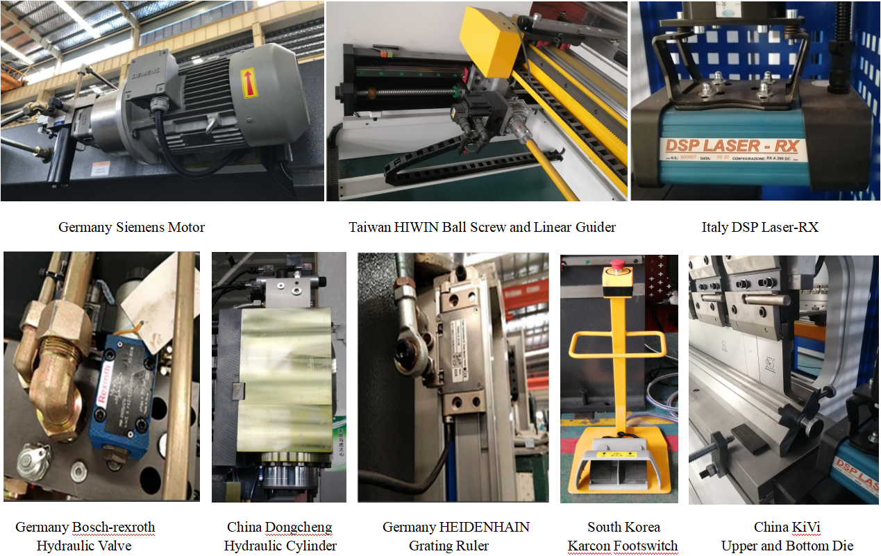 Prensa CNC eletro-hidráulica dobradeira automática de chapas de metal