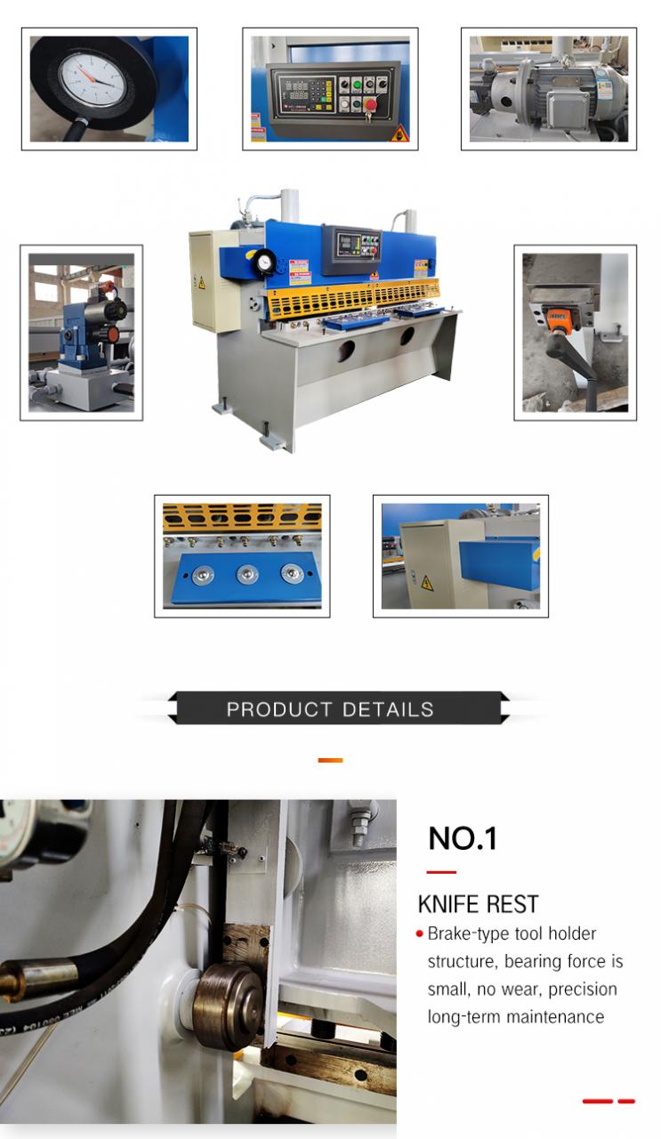 Máquina de corte de tesoura guilhotina de metal hidráulica máquina de corte Qc11Y/K
